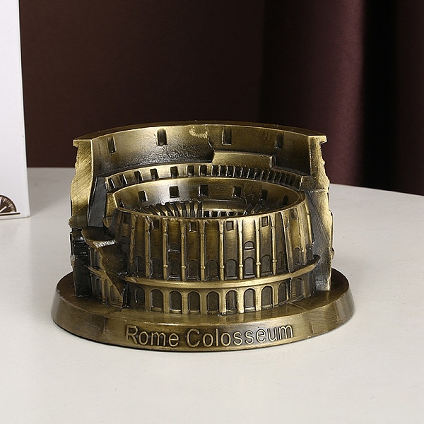 PandaHall Alloy Ornament Figurine, Roman Colosseum Statue for Home Office Decoration, Antique Bronze, 128x115x70mm Alloy Building
PandaHall Alloy Ornament Figurine, Roman Colosseum Statue for Home Office Decoration, Antique Bronze, 128x115x70mm Alloy Building