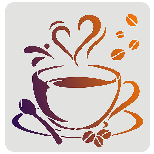 PandaHall FINGERINSPIRE Coffee Cup with Steam Stencil 30x30cm Reusable Cup of Coffee Stencil for Coffee Bar Decoration Coffee Cup Stencil..., White
PandaHall FINGERINSPIRE Coffee Cup with Steam Stencil 30x30cm Reusable Cup of Coffee Stencil for Coffee Bar Decoration Coffee Cup Stencil..., White