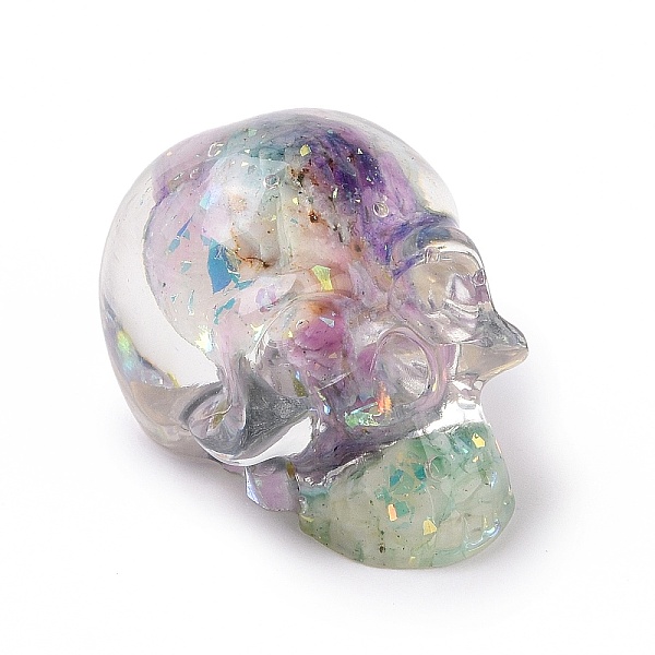 PandaHall Natural Fluorite Skull Beads, Halloween Transparent Resin Skull with Gold Foil, No Hole, Thistle, 23x22x25mm Fluorite Skull Purple
PandaHall Natural Fluorite Skull Beads, Halloween Transparent Resin Skull with Gold Foil, No Hole, Thistle, 23x22x25mm Fluorite Skull Purple
