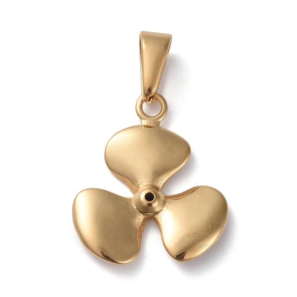 PandaHall 304 Stainless Steel Pendants, Fan Blade Shape, Golden, 26x22.5x3.5mm, Hole: 8x3mm 304 Stainless Steel Others
PandaHall 304 Stainless Steel Pendants, Fan Blade Shape, Golden, 26x22.5x3.5mm, Hole: 8x3mm 304 Stainless Steel Others