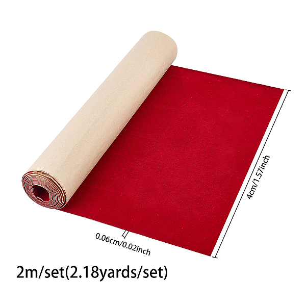 PandaHall BENECREAT Self Adhesive Velvet Flocking Liner, for Jewelry Drawer Craft Fabric Peel Stick, Dark Red, 400x0.6mm, 2m/set Velvet
PandaHall BENECREAT Self Adhesive Velvet Flocking Liner, for Jewelry Drawer Craft Fabric Peel Stick, Dark Red, 400x0.6mm, 2m/set Velvet