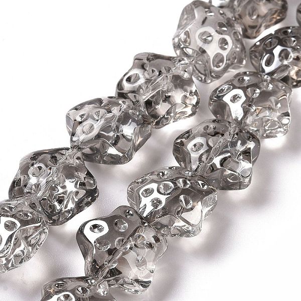 PandaHall Transparent Electroplate Glass Beads Strands, Rainbow Plated, Star, Gray, 15x15x9mm, Hole: 1.2mm, about 45pcs/strand, 23.62 inch...
PandaHall Transparent Electroplate Glass Beads Strands, Rainbow Plated, Star, Gray, 15x15x9mm, Hole: 1.2mm, about 45pcs/strand, 23.62 inch...