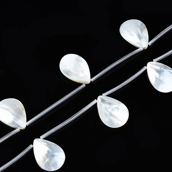 PandaHall Natural Freshwater Shell Beads Strands, Top Drilled Beads, Teardrop, 24~25x18~19x2~4mm, Hole: 0.9mm, about 10pcs/strand, 15.75...
PandaHall Natural Freshwater Shell Beads Strands, Top Drilled Beads, Teardrop, 24~25x18~19x2~4mm, Hole: 0.9mm, about 10pcs/strand, 15.75...