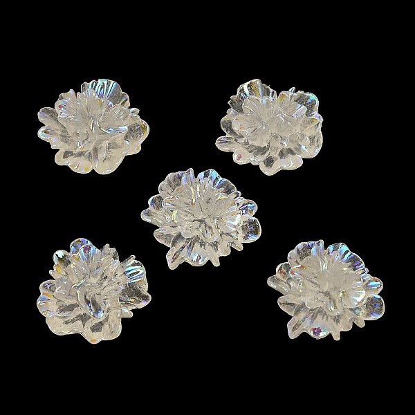 PandaHall Transparent Resin Cabochons, Flower, Clear AB, 23x24.5x11mm Resin Flower White
PandaHall Transparent Resin Cabochons, Flower, Clear AB, 23x24.5x11mm Resin Flower White