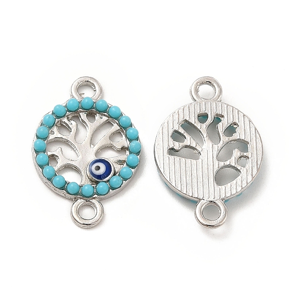 PandaHall Alloy Enamel Connector Charms, with Synthetic Turquoise, Tree Links with Evil Eye, Nickel, Platinum, 21x14x2.5mm, Hole: 1.8mm...
PandaHall Alloy Enamel Connector Charms, with Synthetic Turquoise, Tree Links with Evil Eye, Nickel, Platinum, 21x14x2.5mm, Hole: 1.8mm...