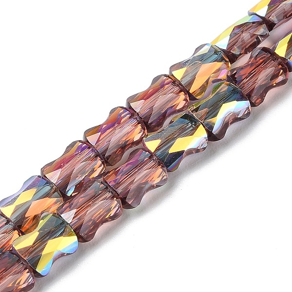 PandaHall Transparent Electroplate Glass Beads Strands, AB Color Plated, Faceted, Bamboo, Coconut Brown, 7.6x5.5~6x4mm, Hole: 1.4mm, about...
PandaHall Transparent Electroplate Glass Beads Strands, AB Color Plated, Faceted, Bamboo, Coconut Brown, 7.6x5.5~6x4mm, Hole: 1.4mm, about...