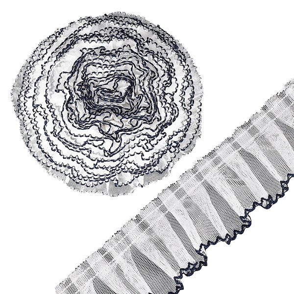 PandaHall Gorgecraft Polyester Pleated Lace Trims, Ruffled Trimming, Garment Accessories, Midnight Blue, 2 inch(50mm) Polyester
PandaHall Gorgecraft Polyester Pleated Lace Trims, Ruffled Trimming, Garment Accessories, Midnight Blue, 2 inch(50mm) Polyester