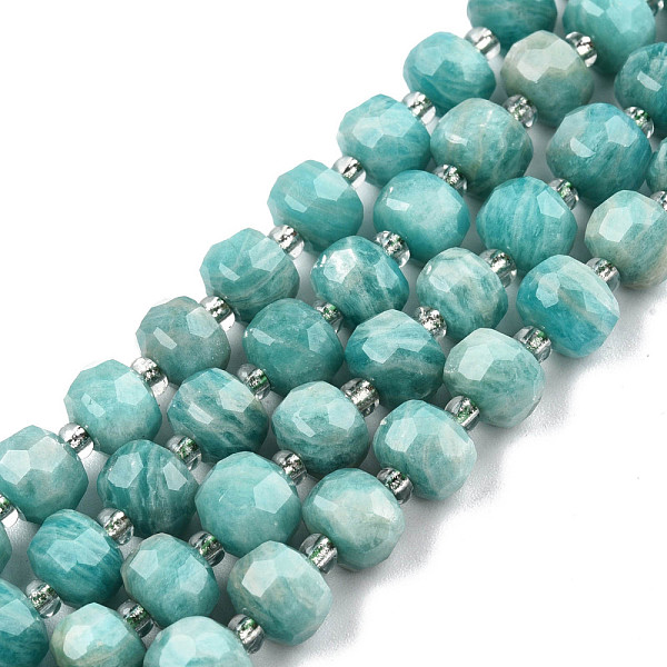 PandaHall Natural Amazonite Beads Strands, with Seed Beads, Faceted, Rondelle, 8x6mm, Hole: 1mm, about 20~22pcs/strand, 7.09 inch(18cm)...
PandaHall Natural Amazonite Beads Strands, with Seed Beads, Faceted, Rondelle, 8x6mm, Hole: 1mm, about 20~22pcs/strand, 7.09 inch(18cm)...