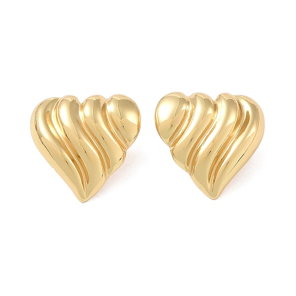 PandaHall Texture Heart 304 Stainless Steel Stud Earrings for Women, Golden, 25x26mm 304 Stainless Steel Heart
PandaHall Texture Heart 304 Stainless Steel Stud Earrings for Women, Golden, 25x26mm 304 Stainless Steel Heart
