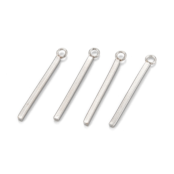 PandaHall 304 Stainless Steel Pendants, Cuboid, Stainless Steel Color, 23x3x1.5mm, Hole: 1.6mm 304 Stainless Steel Cuboid
PandaHall 304 Stainless Steel Pendants, Cuboid, Stainless Steel Color, 23x3x1.5mm, Hole: 1.6mm 304 Stainless Steel Cuboid