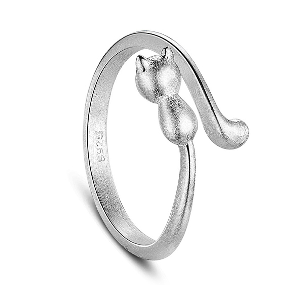 PandaHall SHEGRACE Cute Design 925 Sterling Silver Kitten Cuff Finger Rings, Silver, 18mm Sterling Silver Silver
PandaHall SHEGRACE Cute Design 925 Sterling Silver Kitten Cuff Finger Rings, Silver, 18mm Sterling Silver Silver