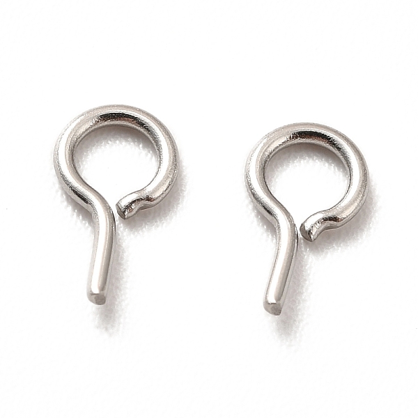 PandaHall 304 Stainless Steel Peg Bails, Stainless Steel Color, 7x4x0.7mm, Hole: 2.5mm, Pin: 0.7mm 304 Stainless Steel
PandaHall 304 Stainless Steel Peg Bails, Stainless Steel Color, 7x4x0.7mm, Hole: 2.5mm, Pin: 0.7mm 304 Stainless Steel