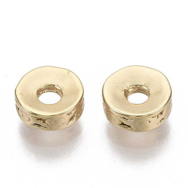 PandaHall Brass Spacer Beads, Nickel Free, Flat Round, Real 18K Gold Plated, 6x2mm, Hole: 1.6mm Brass Flat Round
PandaHall Brass Spacer Beads, Nickel Free, Flat Round, Real 18K Gold Plated, 6x2mm, Hole: 1.6mm Brass Flat Round