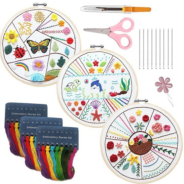 PandaHall DIY Embroidery Animal Stitches Practice Kit for Beginners, Including Non-Woven Fabric, Embroidery Hoop, Scissor, Seam Ripper..., Multicolor
PandaHall DIY Embroidery Animal Stitches Practice Kit for Beginners, Including Non-Woven Fabric, Embroidery Hoop, Scissor, Seam Ripper..., Multicolor