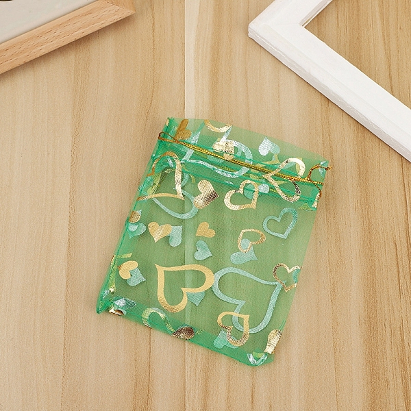 PandaHall Rectangle Organza Drawstring Gift Bags, Gold Stamping Heart Pouches for Wedding Party Gift Storage, Medium Sea Green, 9x7cm...
PandaHall Rectangle Organza Drawstring Gift Bags, Gold Stamping Heart Pouches for Wedding Party Gift Storage, Medium Sea Green, 9x7cm...