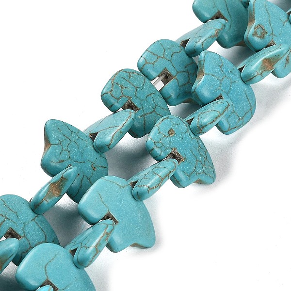 PandaHall Synthetic Turquoise Beads Strands, Animal, 13x18x7mm, Hole: 1.2mm, about 30pcs/strand, 14.76 inch(37.5cm) Synthetic Turquoise...
PandaHall Synthetic Turquoise Beads Strands, Animal, 13x18x7mm, Hole: 1.2mm, about 30pcs/strand, 14.76 inch(37.5cm) Synthetic Turquoise...