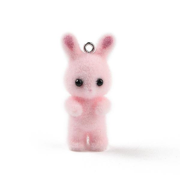 PandaHall Flocking Resin Cute Bunny Pendants, Rabbit Charms with Platinum Plated Iron Loops, Pink, 40x18x15mm, Hole: 2mm Iron+Resin Rabbit...
PandaHall Flocking Resin Cute Bunny Pendants, Rabbit Charms with Platinum Plated Iron Loops, Pink, 40x18x15mm, Hole: 2mm Iron+Resin Rabbit...