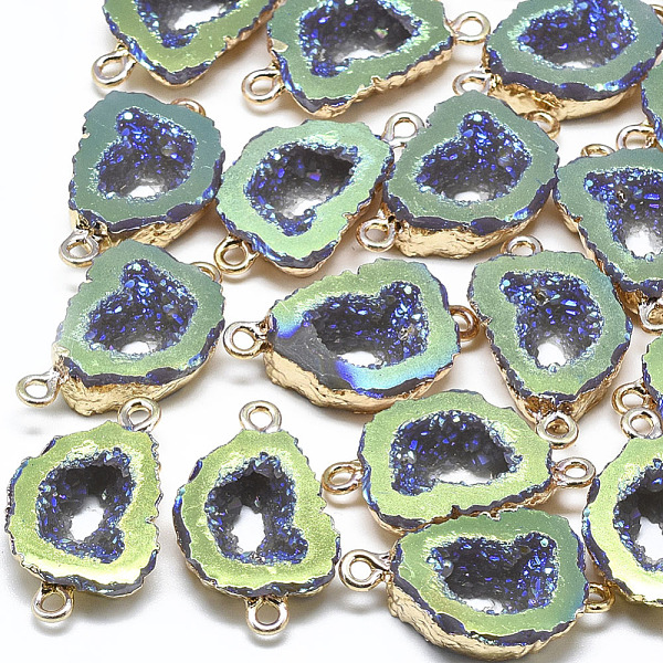 PandaHall Electroplate Druzy Resin Links connectors, with Iron Findings, Nuggets, Light Gold, Lawn Green, 26x15~16x6~7mm, Hole: 1mm Resin...
PandaHall Electroplate Druzy Resin Links connectors, with Iron Findings, Nuggets, Light Gold, Lawn Green, 26x15~16x6~7mm, Hole: 1mm Resin...