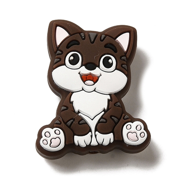 PandaHall Cat Silicone Focal Beads, DIY Nursing Necklaces Making, Coconut Brown, 30x24x9.5mm, Hole: 2mm Silicone Cat Shape
PandaHall Cat Silicone Focal Beads, DIY Nursing Necklaces Making, Coconut Brown, 30x24x9.5mm, Hole: 2mm Silicone Cat Shape