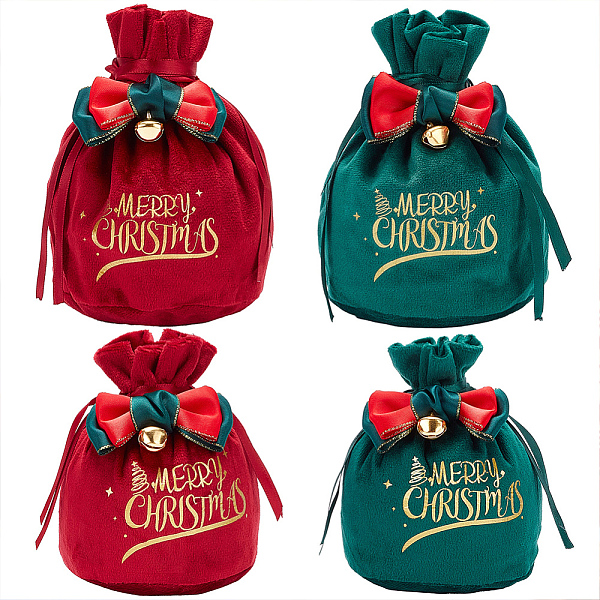 PandaHall CRASPIRE 4Pcs 4 Styles Christmas Velvet Candy Apple Bags, with Iron Pendants, Bowknot Drawstring Pouches, for Gift Wrapping, Mixed..., Multicolor
PandaHall CRASPIRE 4Pcs 4 Styles Christmas Velvet Candy Apple Bags, with Iron Pendants, Bowknot Drawstring Pouches, for Gift Wrapping, Mixed..., Multicolor
