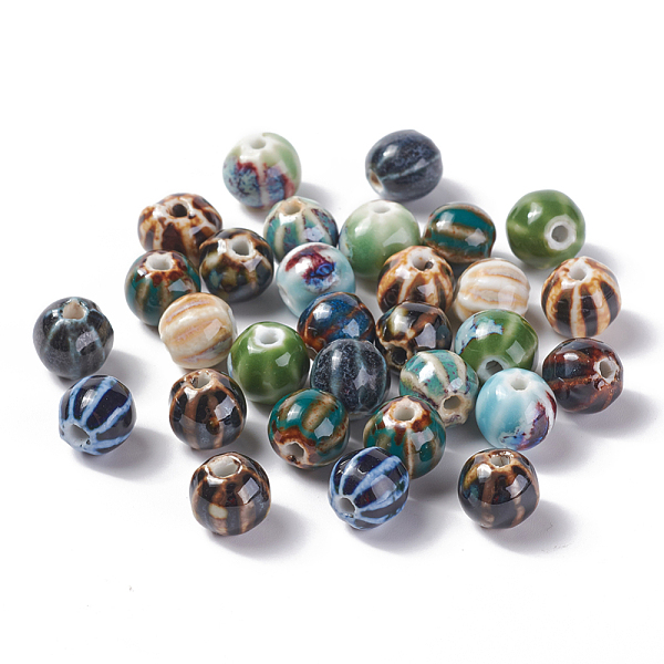 PandaHall Handmade Porcelain Beads, Fancy Antique Glazed Porcelain, Round, Mixed Color, 11~12x10~11x10~10.5mm, Hole: 2~2.5mm Porcelain Round..., Multicolor
PandaHall Handmade Porcelain Beads, Fancy Antique Glazed Porcelain, Round, Mixed Color, 11~12x10~11x10~10.5mm, Hole: 2~2.5mm Porcelain Round..., Multicolor