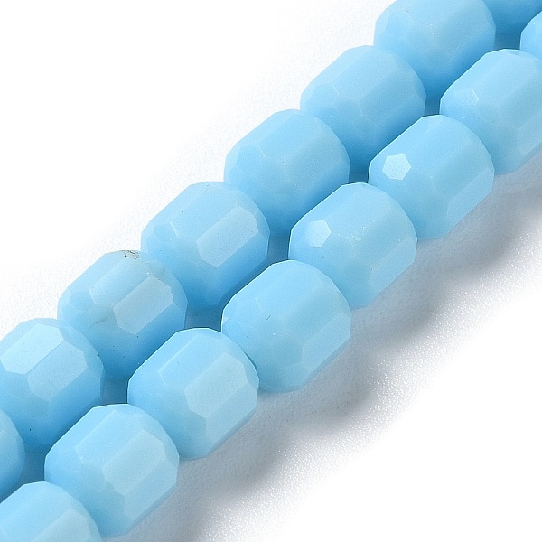 PandaHall Opaque Glass Beads Strands, Faceted Barrel, Light Sky Blue, 6.5~7x6mm, Hole: 1mm, about 78pcs/strand, 20.28~21.65 inch(51.5~55cm)...
PandaHall Opaque Glass Beads Strands, Faceted Barrel, Light Sky Blue, 6.5~7x6mm, Hole: 1mm, about 78pcs/strand, 20.28~21.65 inch(51.5~55cm)...
