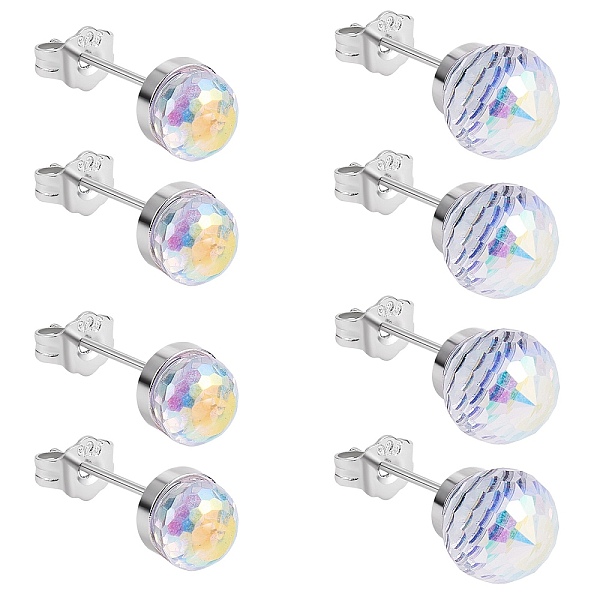 PandaHall 4 Pairs 4 Style Natural Quartz Crystal Round Ball Stud Earrings Set, Platinum Plated Brass Jewelry for Women, Mixed Color, 6mm..., Multicolor
PandaHall 4 Pairs 4 Style Natural Quartz Crystal Round Ball Stud Earrings Set, Platinum Plated Brass Jewelry for Women, Mixed Color, 6mm..., Multicolor
