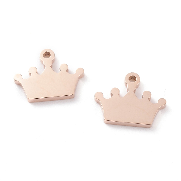 PandaHall Ion Plating(IP) 304 Stainless Steel Charms, Laser Cut, Crown, Rose Gold, 11x14x1.5mm, Hole: 1.4mm 304 Stainless Steel Crown
PandaHall Ion Plating(IP) 304 Stainless Steel Charms, Laser Cut, Crown, Rose Gold, 11x14x1.5mm, Hole: 1.4mm 304 Stainless Steel Crown
