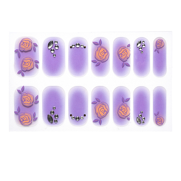 PandaHall Full Cover Nombre Nail Stickers, Self-Adhesive, for Nail Tips Decorations, Medium Purple, 24x8mm, 14pcs/sheet Paper Flower
PandaHall Full Cover Nombre Nail Stickers, Self-Adhesive, for Nail Tips Decorations, Medium Purple, 24x8mm, 14pcs/sheet Paper Flower
