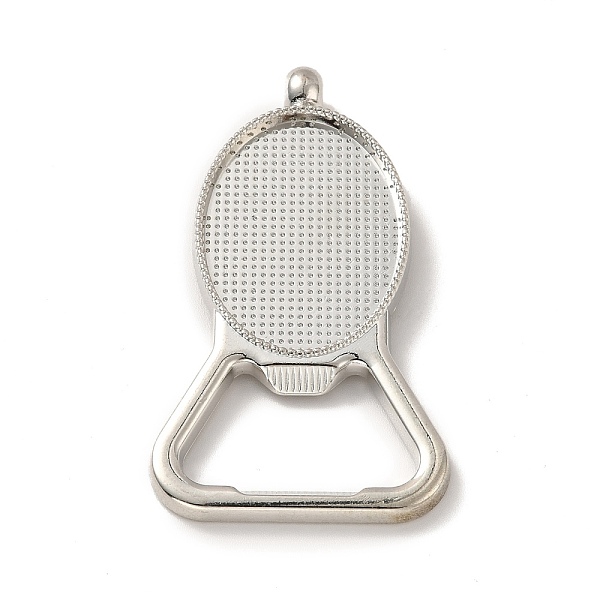 PandaHall Alloy Pendant Cabochons Settings, Bottle Opener, Oval, Platinum, Tray: 34.5x24.5mm, 66x37x4mm, Hole: 3.5mm Alloy Oval
PandaHall Alloy Pendant Cabochons Settings, Bottle Opener, Oval, Platinum, Tray: 34.5x24.5mm, 66x37x4mm, Hole: 3.5mm Alloy Oval