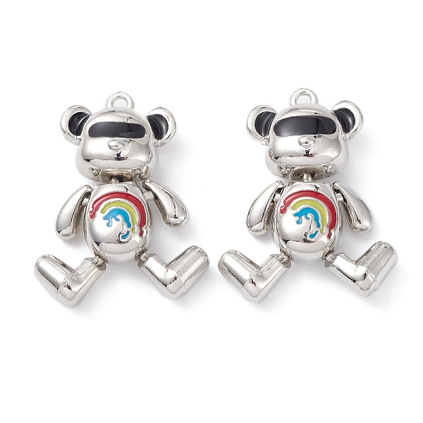 PandaHall Alloy Enamel Pendants, Lead Free & Cadmium Free, Platinum, Bear Charm, Colorful, 32.5x16.5x9mm, Hole: 1.6mm Alloy+Enamel Bear
PandaHall Alloy Enamel Pendants, Lead Free & Cadmium Free, Platinum, Bear Charm, Colorful, 32.5x16.5x9mm, Hole: 1.6mm Alloy+Enamel Bear