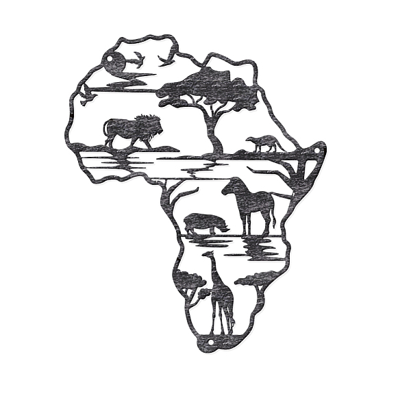 PandaHall Africa Map Metal Wall Decor, Antique Silver Wall Art Africa Animals Wall Art Sign for Home Bedroom Living Room Office Garden...
PandaHall Africa Map Metal Wall Decor, Antique Silver Wall Art Africa Animals Wall Art Sign for Home Bedroom Living Room Office Garden...