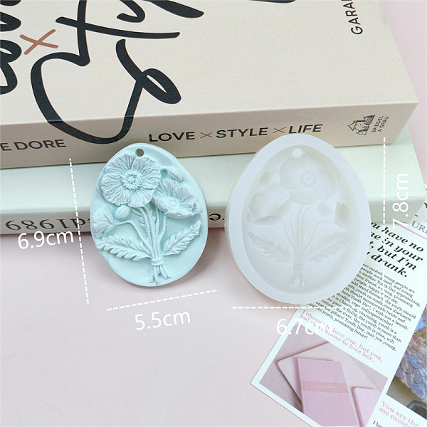 PandaHall Flower Pendant DIY Food Grade Silicone Mold, Resin Casting Molds, for UV Resin, Epoxy Resin Craft Making, Flower, 78x67mm Silicone...
PandaHall Flower Pendant DIY Food Grade Silicone Mold, Resin Casting Molds, for UV Resin, Epoxy Resin Craft Making, Flower, 78x67mm Silicone...