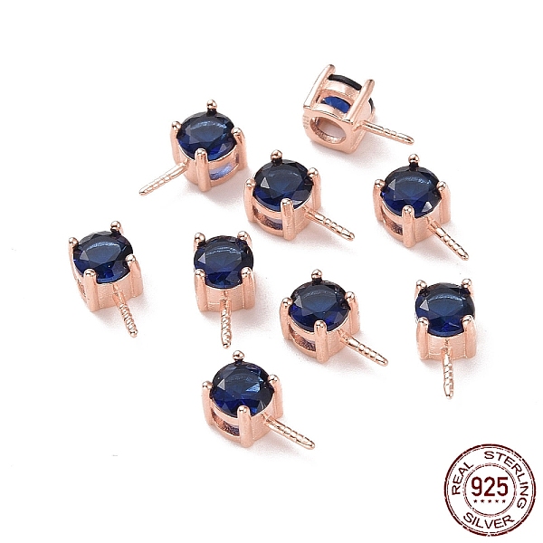 PandaHall 925 Sterling Silver Peg Bails, with Cubic Zirconia, Square, Rose Gold, Dark Blue, 9x4x4.5mm, Hole: 2.5x1.5mm, Pin: 0.6mm Sterling...
PandaHall 925 Sterling Silver Peg Bails, with Cubic Zirconia, Square, Rose Gold, Dark Blue, 9x4x4.5mm, Hole: 2.5x1.5mm, Pin: 0.6mm Sterling...