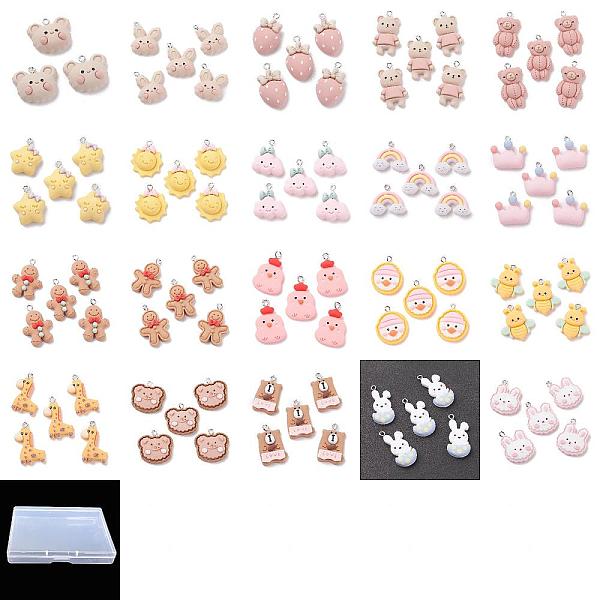 PandaHall 40Pcs 20 Style Opaque Resin Pendants, with Platinum Tone Iron Loops, Mixed Shapes, Mixed Color, 20.5~32.5x9.5~25.5x5~10mm, hole..., Multicolor
PandaHall 40Pcs 20 Style Opaque Resin Pendants, with Platinum Tone Iron Loops, Mixed Shapes, Mixed Color, 20.5~32.5x9.5~25.5x5~10mm, hole..., Multicolor