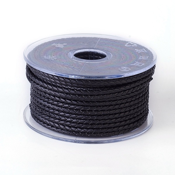 PandaHall Braided Cowhide Cord, Leather Jewelry Cord, Jewelry DIY Making Material, Black, 3mm, about 5.46 yards(5m)/roll Cowhide Round Black
PandaHall Braided Cowhide Cord, Leather Jewelry Cord, Jewelry DIY Making Material, Black, 3mm, about 5.46 yards(5m)/roll Cowhide Round Black
