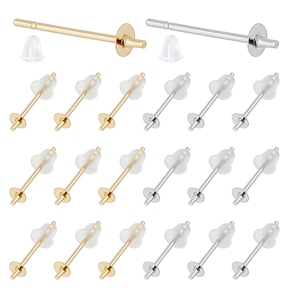 PandaHall Unicraftale 200Pcs 2 Color 304 Stainless Steel Stud Earring Findings, for Half Drilled Beads, with 300Pcs Plastic Ear Nuts, Golden...
PandaHall Unicraftale 200Pcs 2 Color 304 Stainless Steel Stud Earring Findings, for Half Drilled Beads, with 300Pcs Plastic Ear Nuts, Golden...