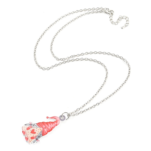 PandaHall Valentine's Day Acrylic Pendant Necklace with Zinc Alloy Chains, Gnome with Heart, Salmon, 22.28 inch(56.6cm), Pendant: 45x23.5mm..., Red
PandaHall Valentine's Day Acrylic Pendant Necklace with Zinc Alloy Chains, Gnome with Heart, Salmon, 22.28 inch(56.6cm), Pendant: 45x23.5mm..., Red