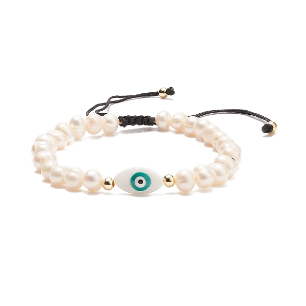 PandaHall Natural Shell & Pearl Braided Bead Bracelet, Horse Eye Adjustable Bracelet for Women, Teal, Inner Diameter: 2-1/4~4 inch(5.8~10cm)..., Cyan
PandaHall Natural Shell & Pearl Braided Bead Bracelet, Horse Eye Adjustable Bracelet for Women, Teal, Inner Diameter: 2-1/4~4 inch(5.8~10cm)..., Cyan