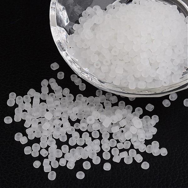 PandaHall 8/0 Frosted Round Glass Seed Beads, White, Size: about 3mm in diameter, hole:1mm, about 1101pcs/50g Glass White
PandaHall 8/0 Frosted Round Glass Seed Beads, White, Size: about 3mm in diameter, hole:1mm, about 1101pcs/50g Glass White
