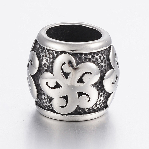PandaHall 304 Stainless Steel Beads, Bead Rhinestone Settings, Rondelle with Flower, Large Hole Beads, Antique Silver, Fit For 1mm...
PandaHall 304 Stainless Steel Beads, Bead Rhinestone Settings, Rondelle with Flower, Large Hole Beads, Antique Silver, Fit For 1mm...