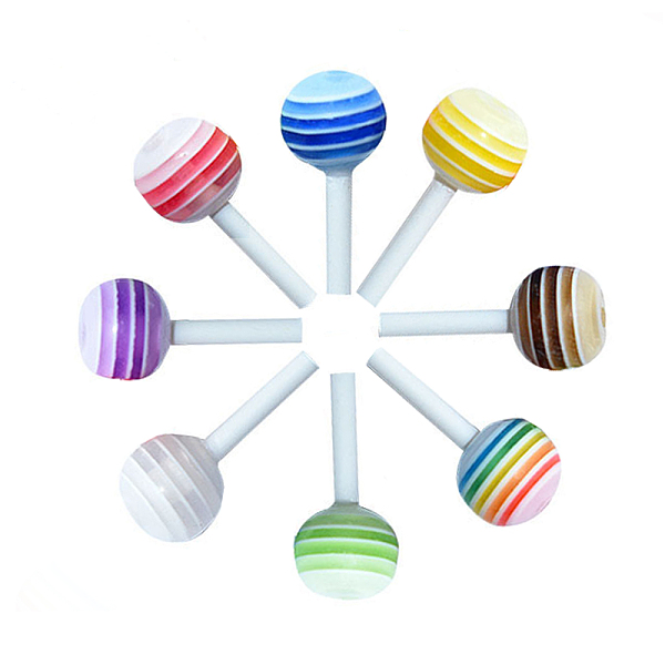 PandaHall Resin Beads, Lollipop, Mixed Color, 11~17x6mm, about 100pcs/bag Resin Candy Multicolor
PandaHall Resin Beads, Lollipop, Mixed Color, 11~17x6mm, about 100pcs/bag Resin Candy Multicolor