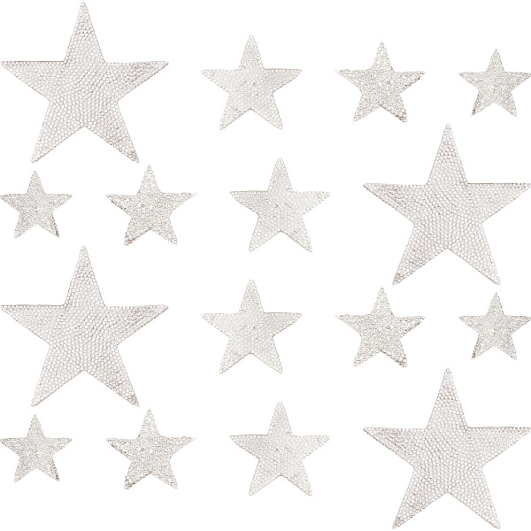 PandaHall CRASPIRE 16Pcs 4 Style Self Adhesive Rhinestone Appliques, Sparkling Resin Rhinestone Stickers, Star, Silver, 35~93x36~95x1.5~2mm...
PandaHall CRASPIRE 16Pcs 4 Style Self Adhesive Rhinestone Appliques, Sparkling Resin Rhinestone Stickers, Star, Silver, 35~93x36~95x1.5~2mm...