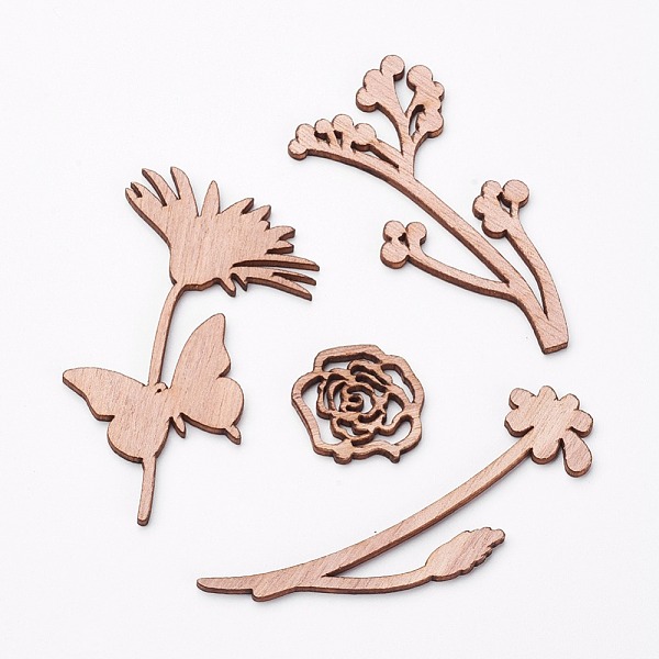PandaHall Wood Cabochons, Laser Cut Wood Shapes, Flower, BurlyWood, 24~81x24~42x2.5mm Wood Flower Orange
PandaHall Wood Cabochons, Laser Cut Wood Shapes, Flower, BurlyWood, 24~81x24~42x2.5mm Wood Flower Orange
