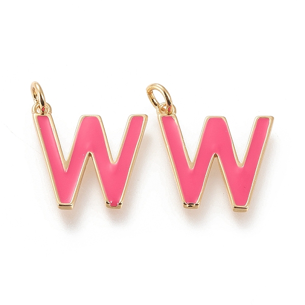 PandaHall Brass Enamel Pendants, with Jump Ring, Long-Lasting Plated, Real 18K Gold Plated, Letter.W, Hot Pink, Letter.W, W: 18x17x1.8mm...
PandaHall Brass Enamel Pendants, with Jump Ring, Long-Lasting Plated, Real 18K Gold Plated, Letter.W, Hot Pink, Letter.W, W: 18x17x1.8mm...