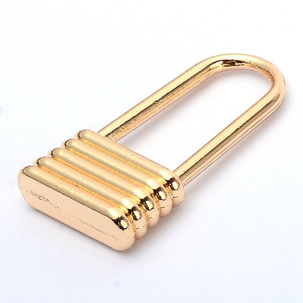 PandaHall Zinc Alloy Zipper Slider, for Garment Accessories, Lock, Light Gold, 2.7x1.45x0.45cm, Inner Diameter: 1.6x0.75cm Alloy
PandaHall Zinc Alloy Zipper Slider, for Garment Accessories, Lock, Light Gold, 2.7x1.45x0.45cm, Inner Diameter: 1.6x0.75cm Alloy