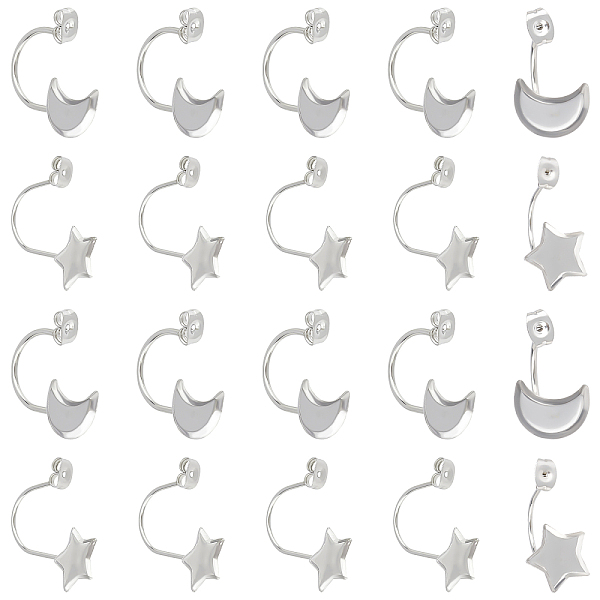 PandaHall DICOSMETIC 40Pcs 2 Styles 304 Stainless Steel Ear Nuts, Butterfly Earring Backs for Post Earrings, with Moon & Star Trays...
PandaHall DICOSMETIC 40Pcs 2 Styles 304 Stainless Steel Ear Nuts, Butterfly Earring Backs for Post Earrings, with Moon & Star Trays...