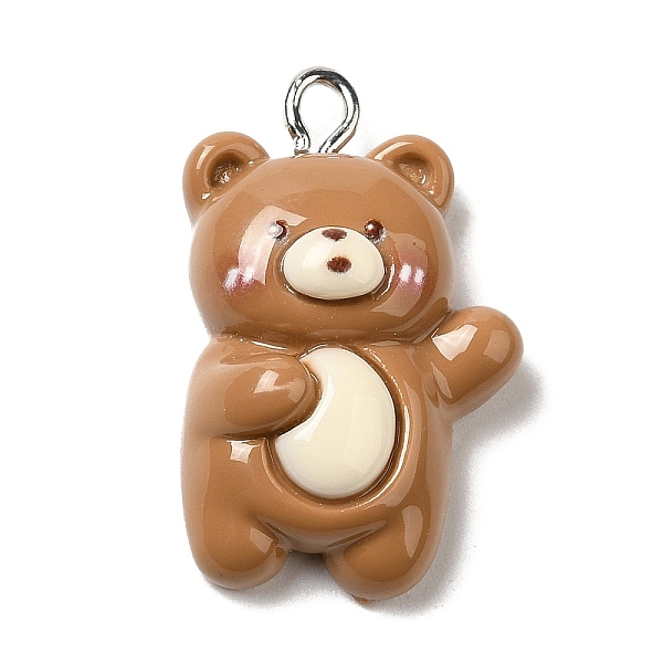 PandaHall Opaque Resin Pendants, with Platinum Plated Iron Loops, Bear, 27.5x7x8mm, Hole: 2.5mm Iron+Resin Bear Brown
PandaHall Opaque Resin Pendants, with Platinum Plated Iron Loops, Bear, 27.5x7x8mm, Hole: 2.5mm Iron+Resin Bear Brown
