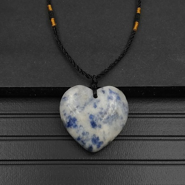 PandaHall Natural Blue Spot Jasper Pendant Necklaces, Heart, 15.75~23.62 inch(40~60cm) Blue Spot Jasper Heart
PandaHall Natural Blue Spot Jasper Pendant Necklaces, Heart, 15.75~23.62 inch(40~60cm) Blue Spot Jasper Heart