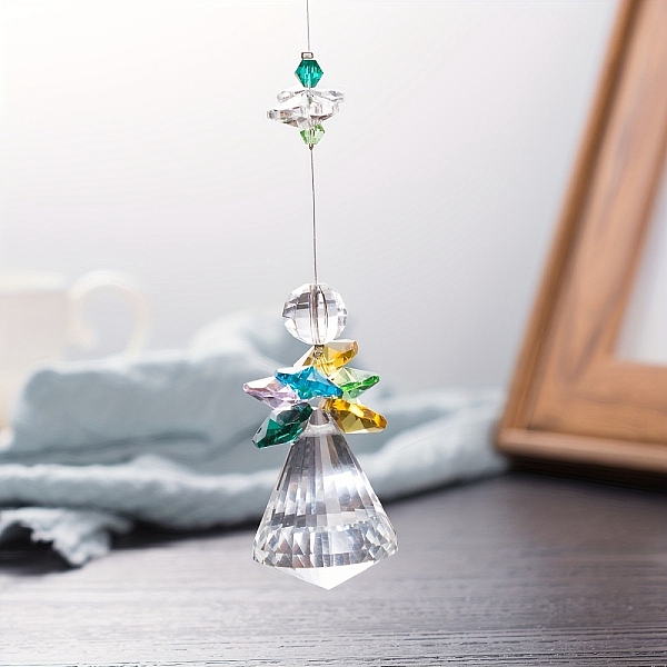 PandaHall Angle Glass Hanging Ornaments, Colorful Octagonal Bead Suncatchers for Outdoor Garden Decorations, Light Green, 220mm Glass Angel...
PandaHall Angle Glass Hanging Ornaments, Colorful Octagonal Bead Suncatchers for Outdoor Garden Decorations, Light Green, 220mm Glass Angel...